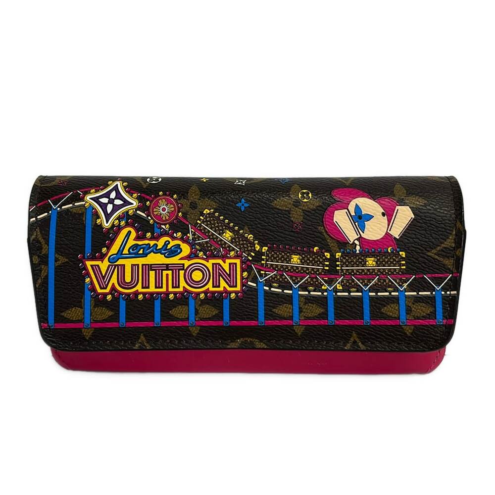 Louis Vuitton Ettui Lunette Woody Vivienne Accessory Case GI0538 Monogram Multi